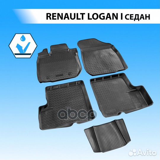 Rival) Полиуритановые коврики салона Renault