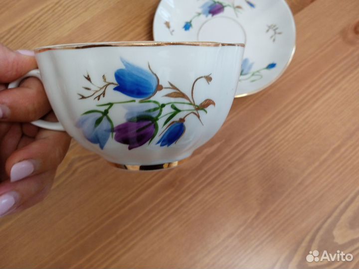 Фарфоровая посуда СССР сервиз чайный лфз