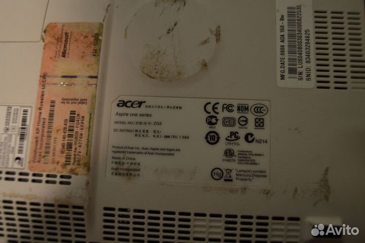 Нетбук acer aspire one