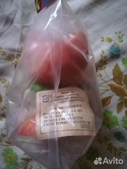 Резиновая игрушечная лисичка СССР