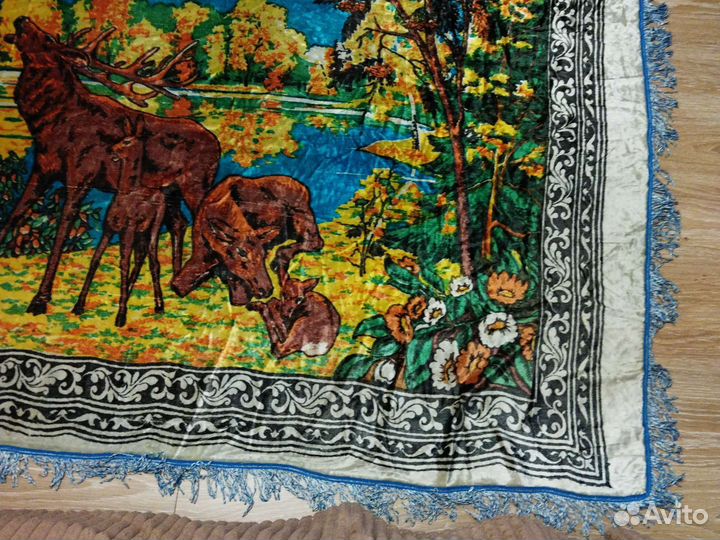 Скатерть плюшевая ковёр плюшевый СССР