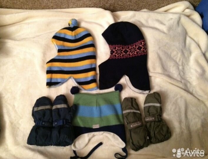 Продам перчатки, варежки, краги и шапку с шарфом