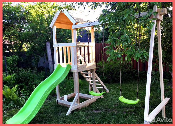 Детский игровой комплекс из дерева