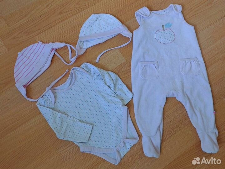 Одежда пакетом для девочки 62 68 74 Mothercare