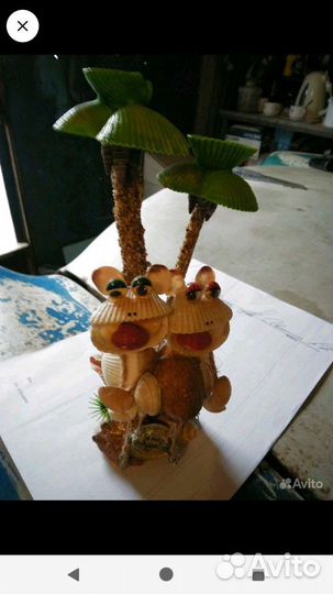 Декаративная поделки из ракушек