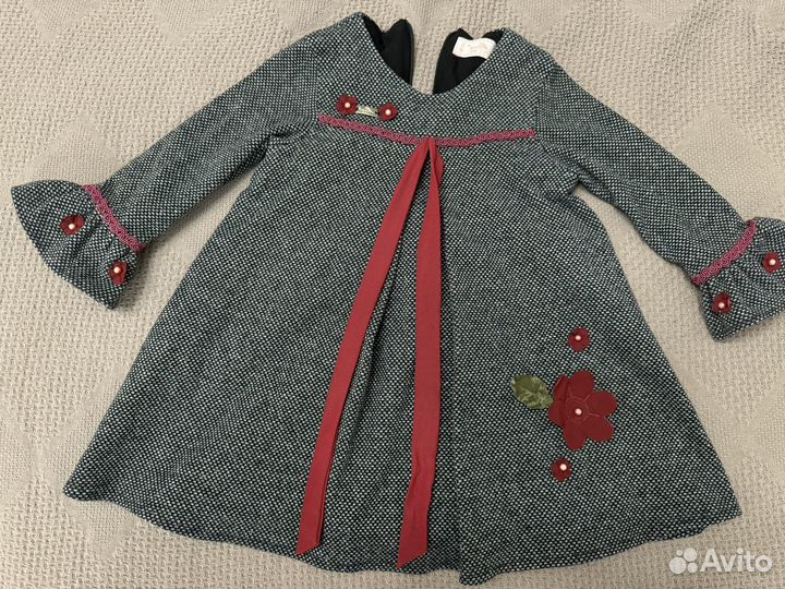 Платье теплое для девочки
