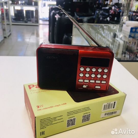 Радиоприемник цифровой FM+ 87.5-108 мгц акб