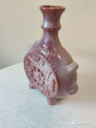 Глиняный кувшин или ваза СССР + блюдо