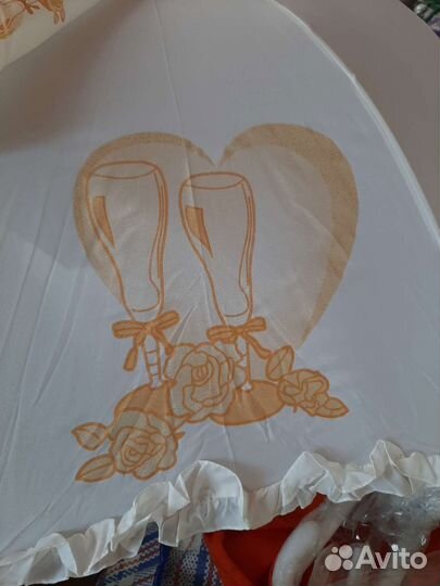 Зонт трость свадебный праздничный