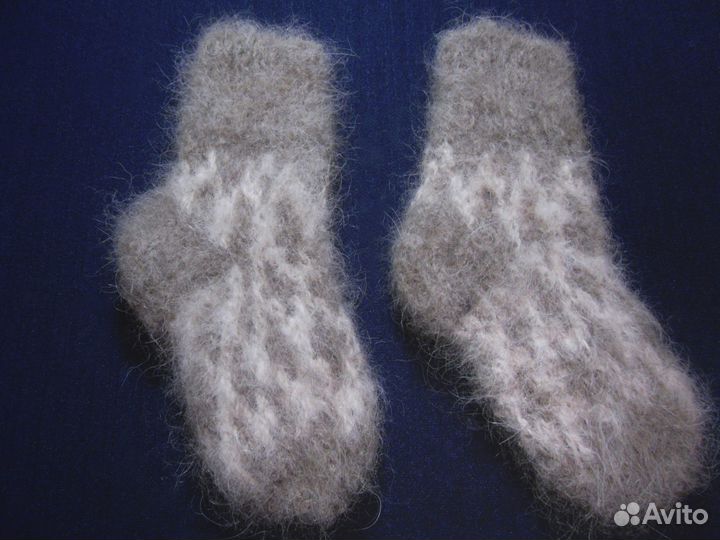 Носки детские из собачьей шерсти