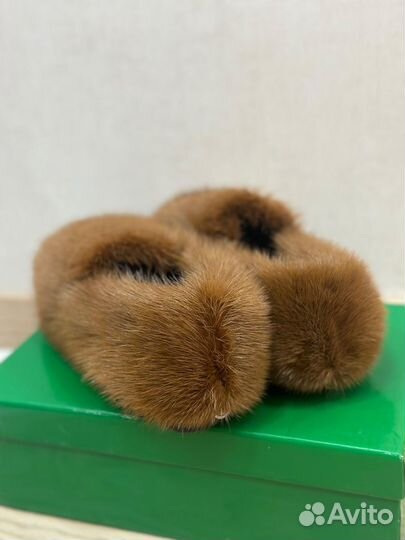 Лоферы норковые 38 новые