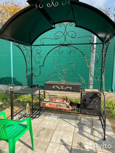 Мангал с крышей