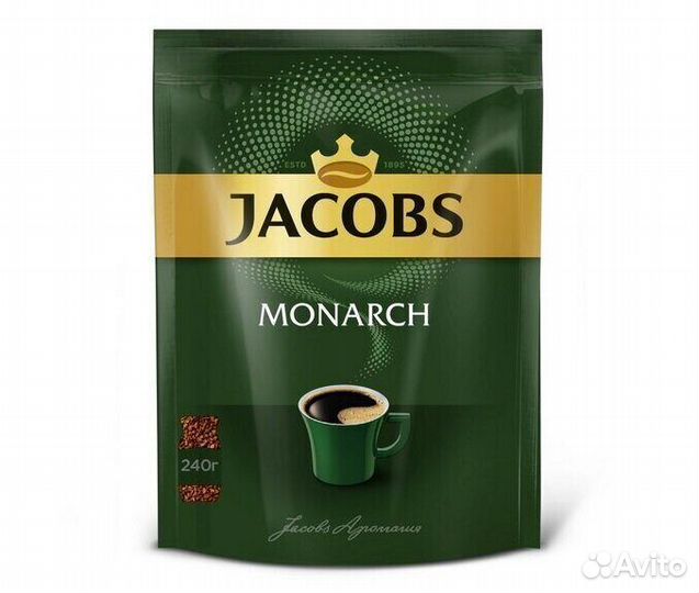 Растворимый кофе Jacobs Monarch 240г