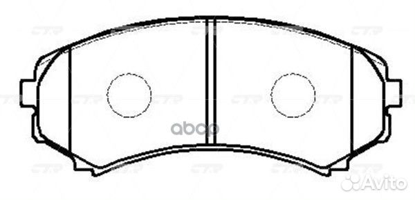 CKM-9 Колодки тормозные дисковые перед GK