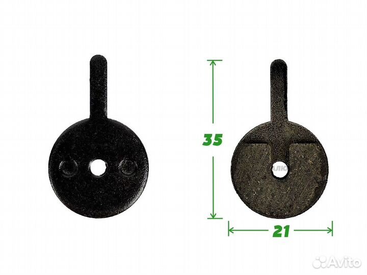 Колодки тормозные велосипедные KMS 5410-14