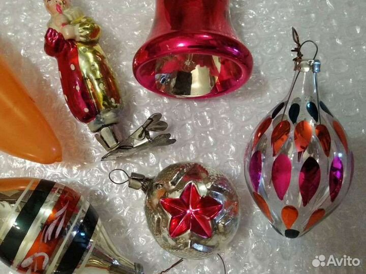 Елочные игрушки СССР, ГДР, шарики Америки