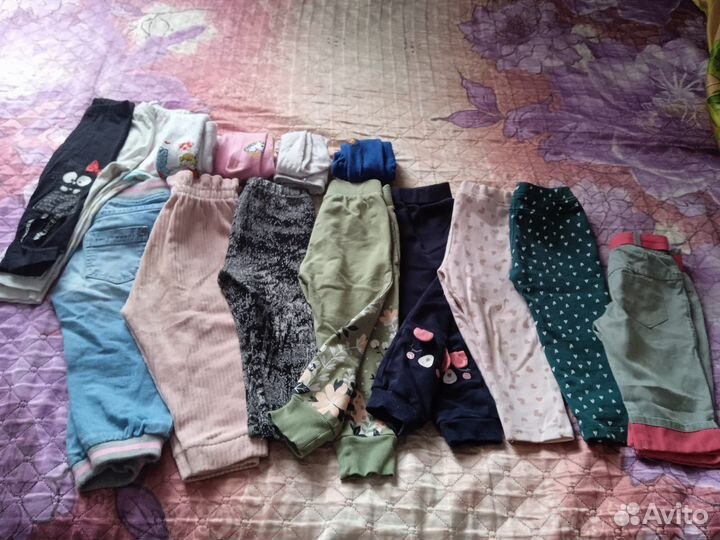 Большой пакет одежды для девочки 80-86