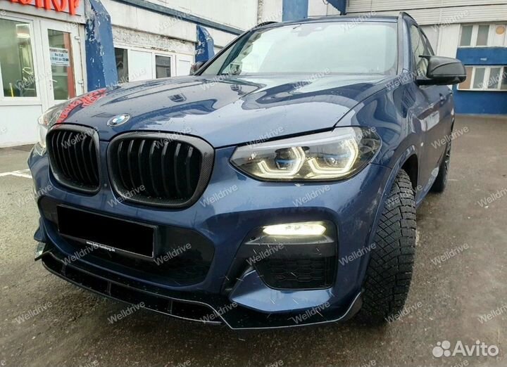 Обвес BMW X3 G01 дорестайлинг черный глянец