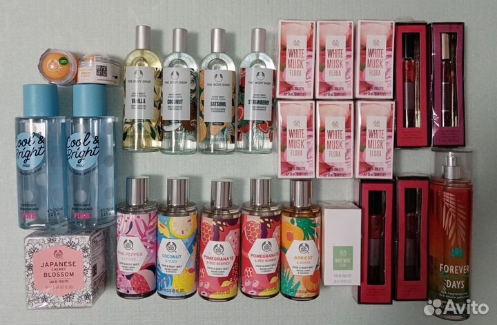 Духи женские мужские Body Shop, victoria secret