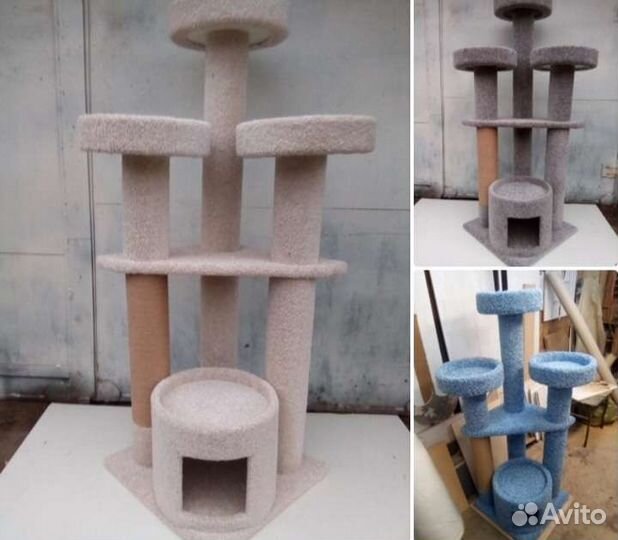 Когтеточка лежанка домик для кошки