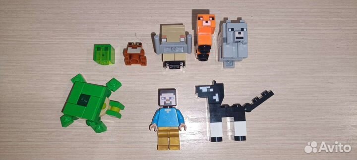 Lego Minecraft минифигурки и аксессуары