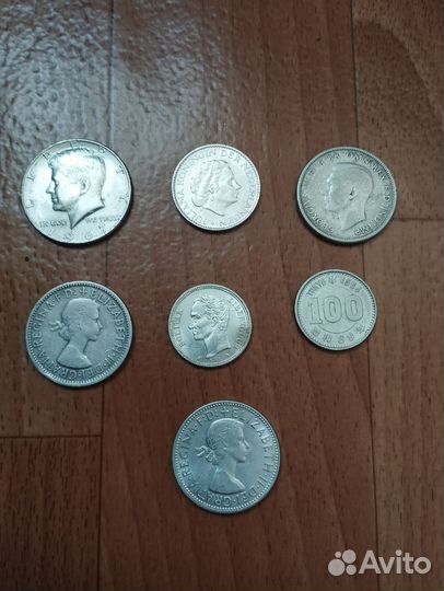 Монеты серебро