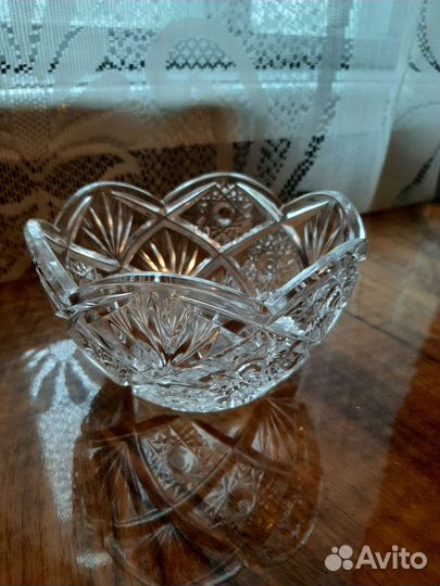 Салатник ваза конфетница хрусталь