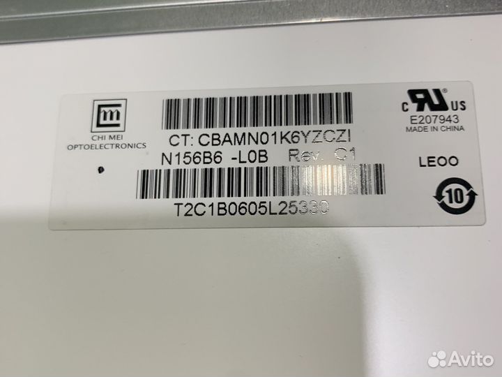 Матрица 15.6 40pin толстая n156b6 -l0b rev c1