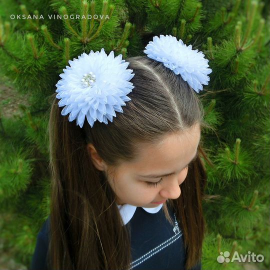 Белые банты в школу 1 сентября Последний звонок