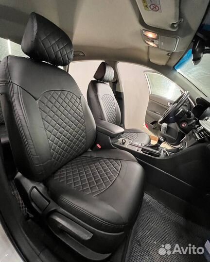 Авточехлы из экокожи KIA Optima