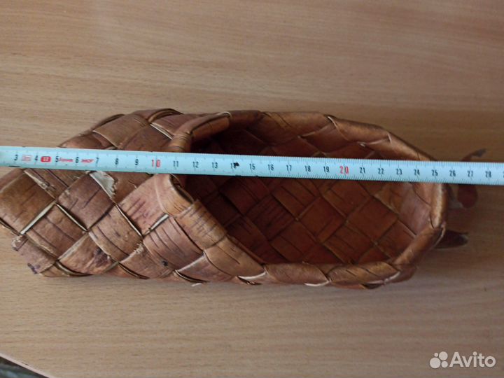 Лапоть из бересты.,босик