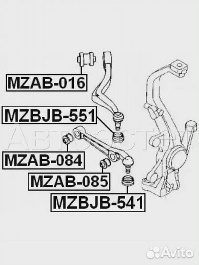 Шаровая опора mzbjb-541