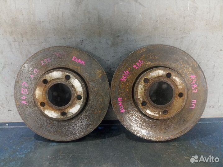 Комплект передних тормозов Audi A4 B7