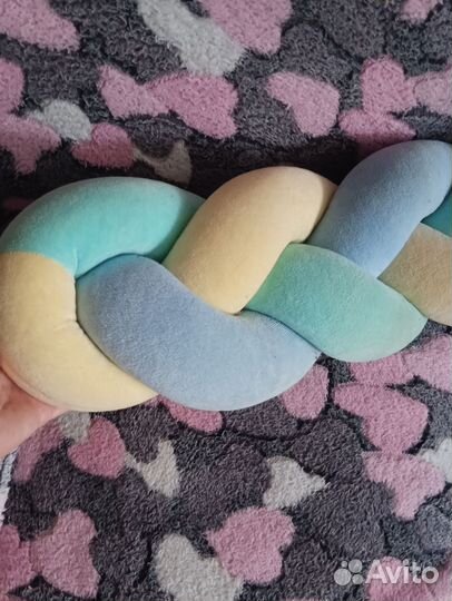 Бортик в кроватку, косичка