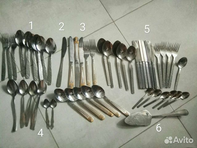 Ложки вилки ножи СССР