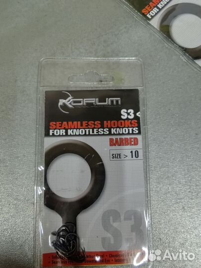 Редкие английские крючки Korum S3 Seamless Hook