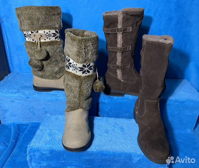 Сапожки винтаж разные зима осень