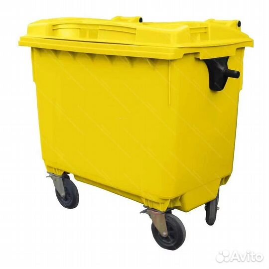 Пластиковый мусорный контейнер 660л-4724