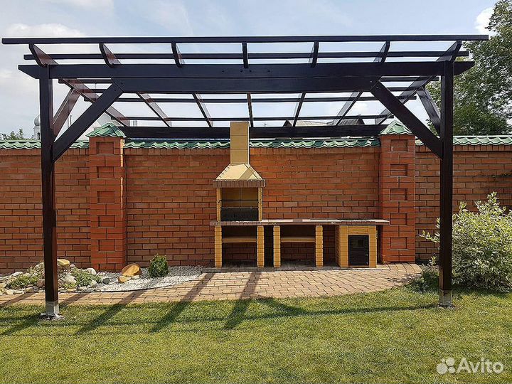 Печь под казан и другие барбекю модули