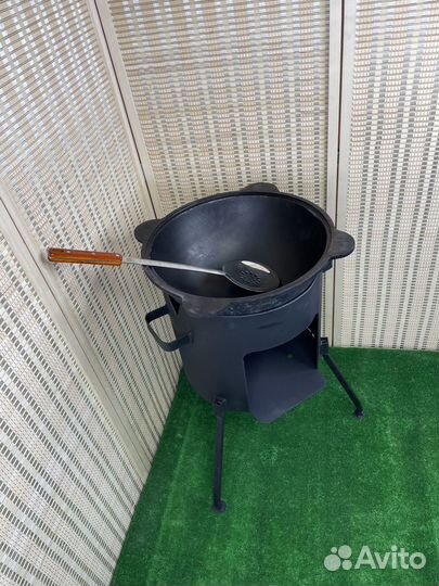 Казан узбекский 22 л с печью