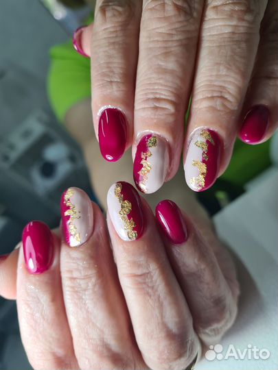 Маникюр и педикюр с покрытием гель лак