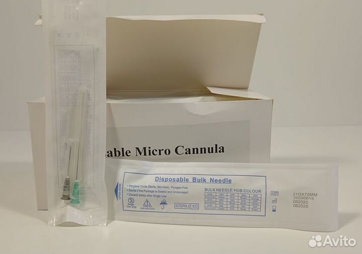 Канюля для контурной пластики 21G70 (игла в компле