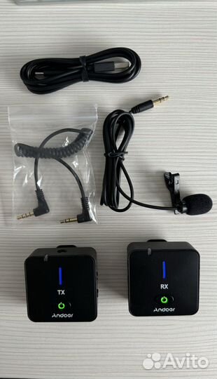 Микрофон беспроводной с петличкой. Andoer mx5