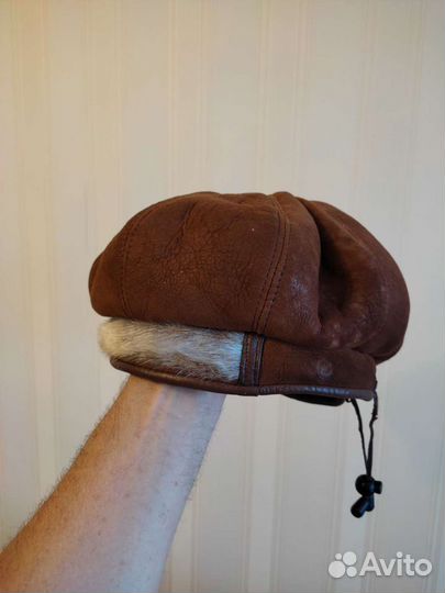 Берет женский натуральная кожа