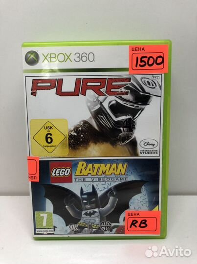 Диск Pure и Lego Batman для Xbox 360