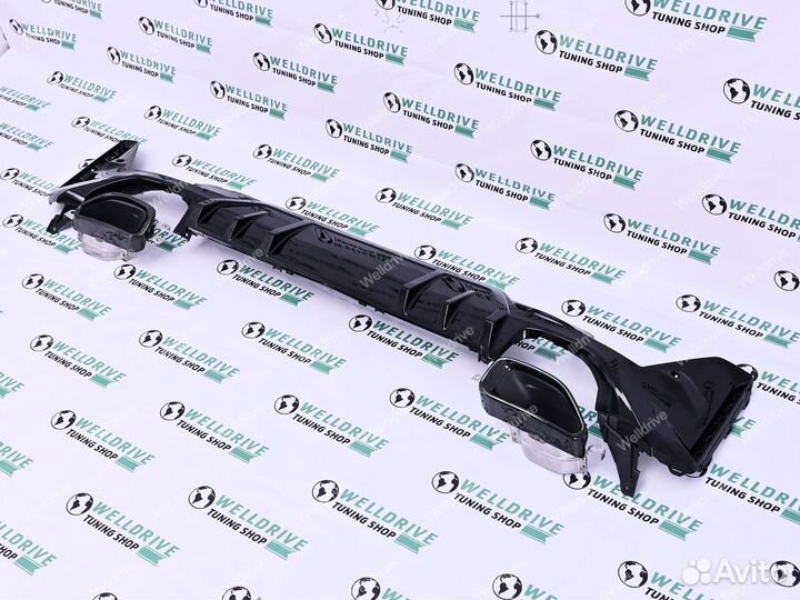 Диффузор BMW 3 G20 G21 рест M340 с насадками