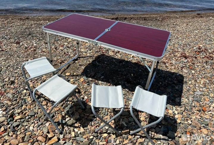 Стол складной туристический и 4 стула новый