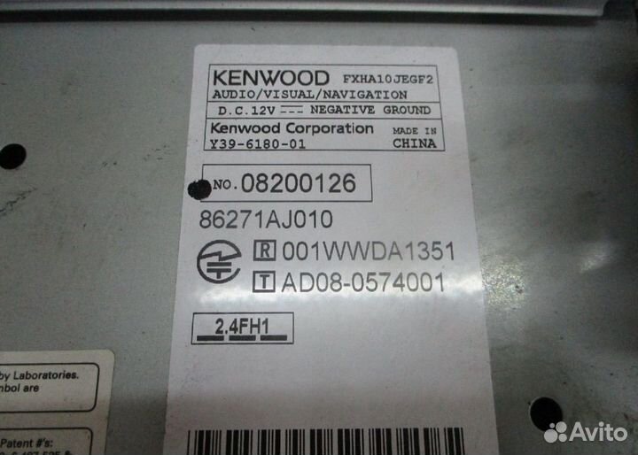 Магнитола kenwood subaru legacy bm9