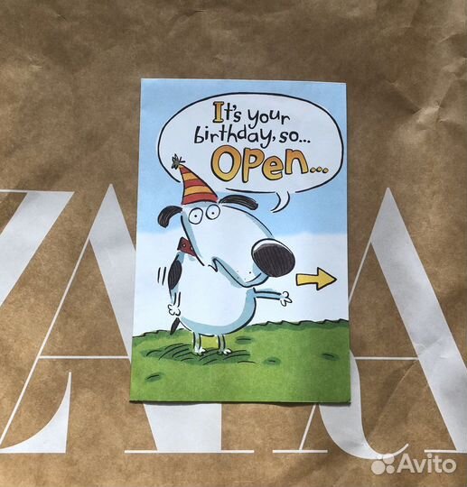 Открытка плакат постер Happy Birthday USA