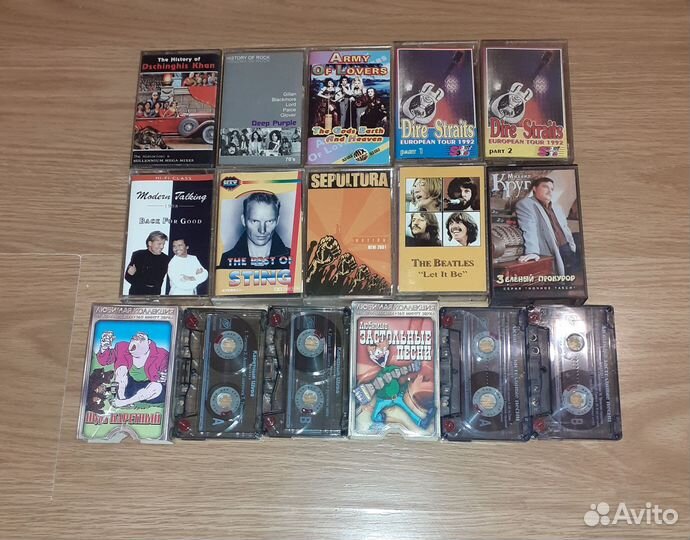 Аудиокассеты б/y 14шт одним лотом